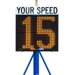 compact speed trailer for public safety